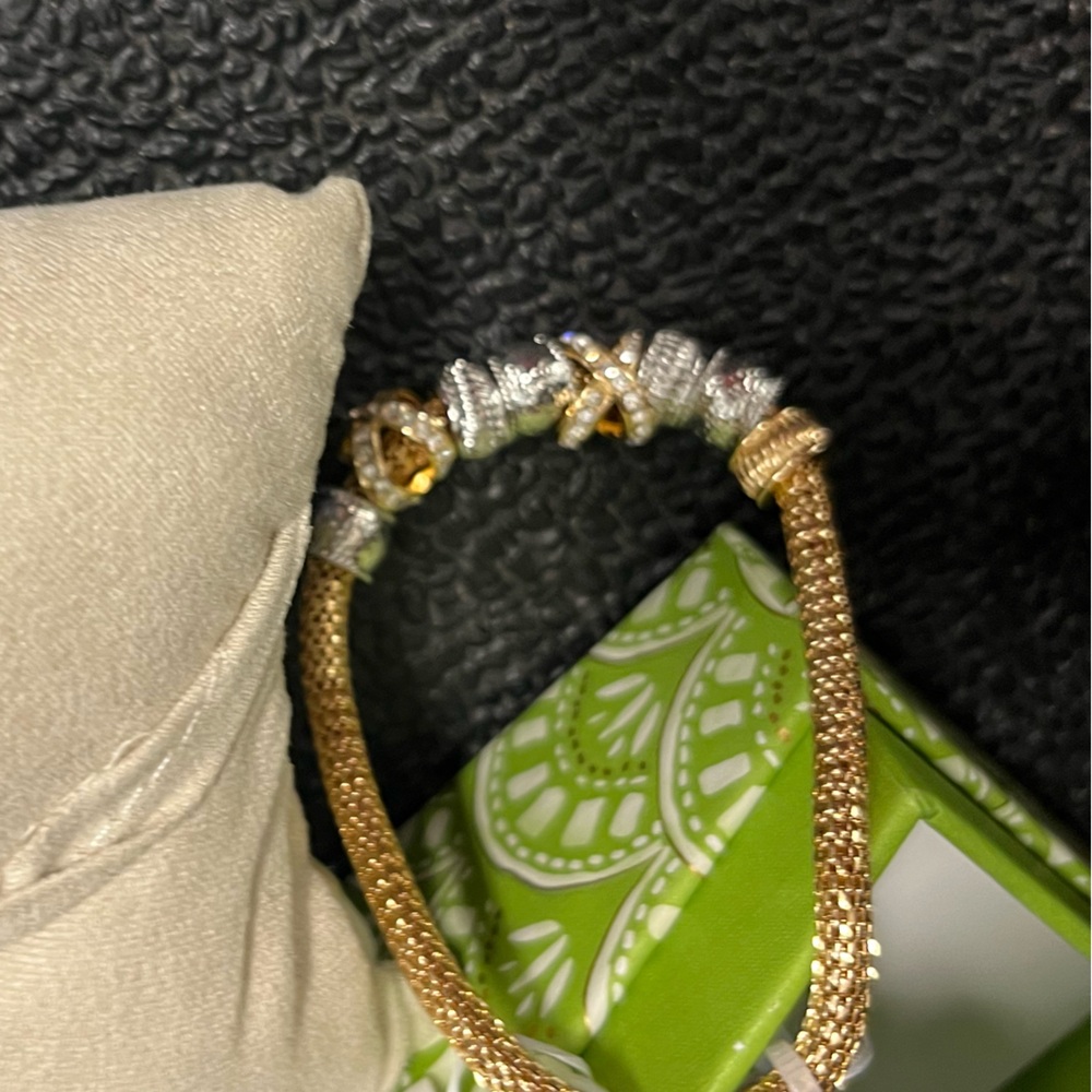 NWT ⚜️💖⚜️ House of Harlow 1960 gorgeous golden and silver tone bracelet - Picture 11 of 15